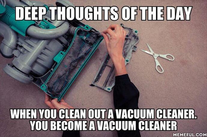 When you clean a vacuum