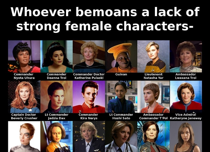 strong femal characters of sci fi