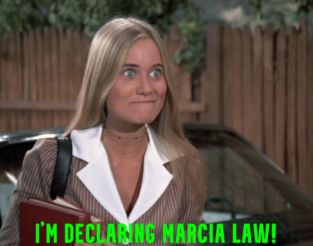 Declaring Marcia Law