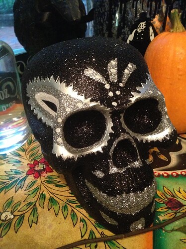 Black and Silver Calavera