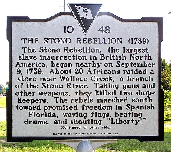 Stono_Rebellion_road_marker_South_Carolina_July_2009
