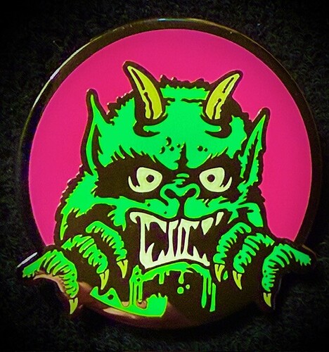 Moon Monster Pin