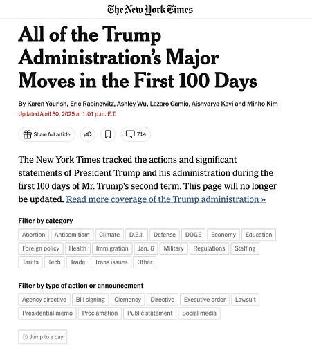 NYT. 1st 100 days.Screenshot 2025-05-06 at 2.03.26 AM
