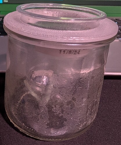 Jar with Cup in Adapter