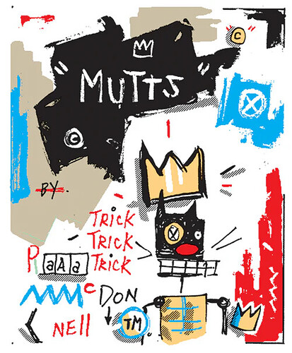 1aaa Basquiat homage Mutts Sunday Panel 1995