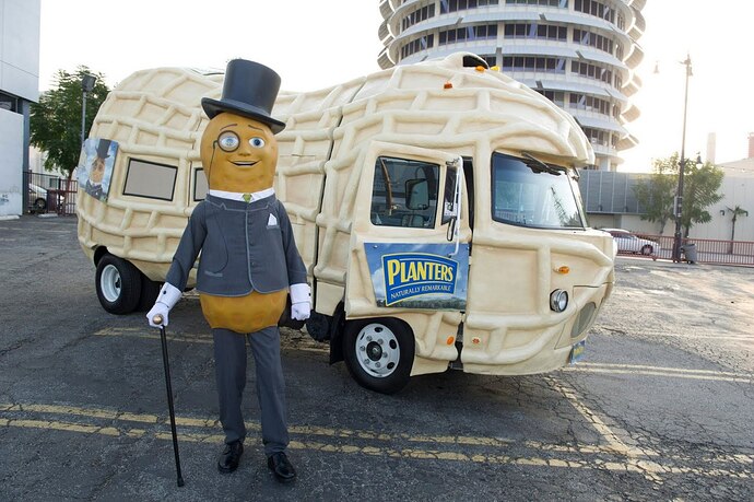 Mr Peanut and vehicle-1280x853