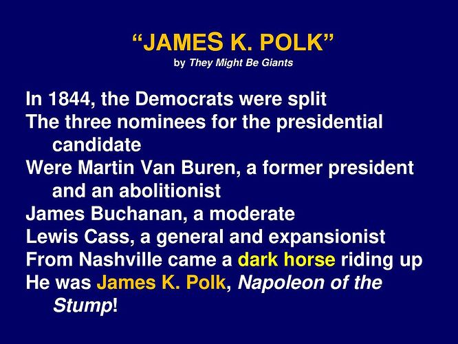 JAMES+K.+POLK+by+They+Might+Be+Giants