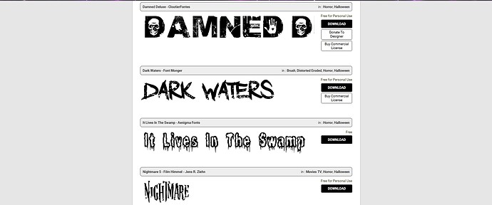 horror fonts 4