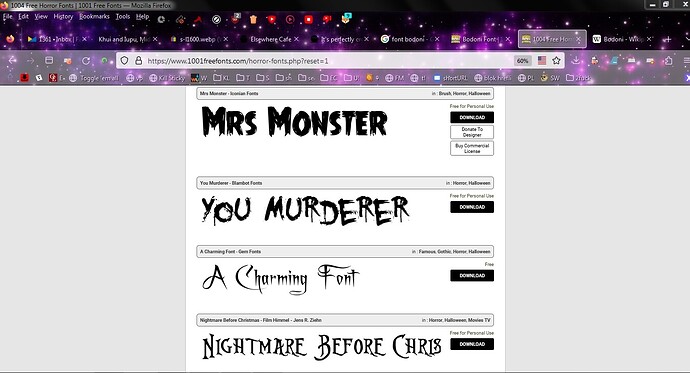 horror fonts 1