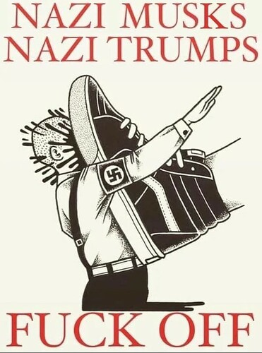 nazi musks trumps fuck off sneaker