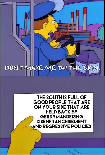 tap the sign the south