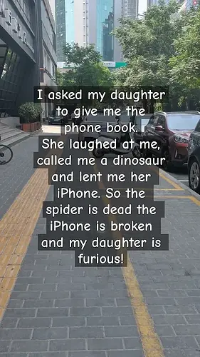 Spider dead, iPhone broken