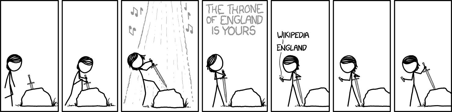 xkcd Sword in the stone