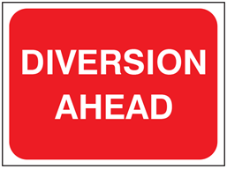 diversion-ahead-temporary-road-sign-