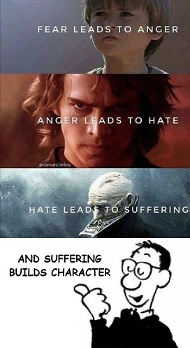 Suffering builds character