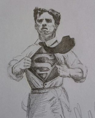 Charles Chaplin as Superman