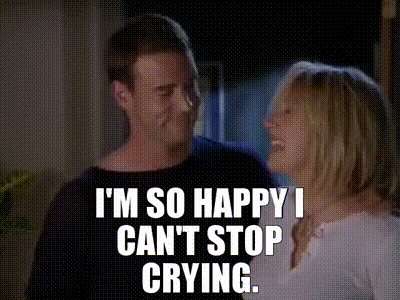 so happy cant stop crying