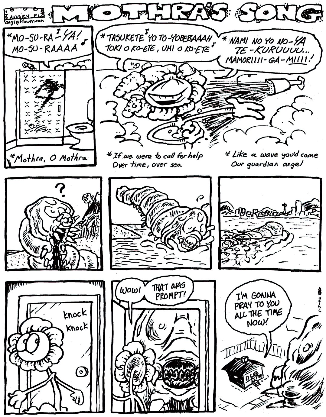 Angry Flower Mothra's song