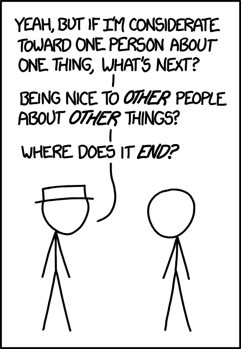 xkcd Slippery slope