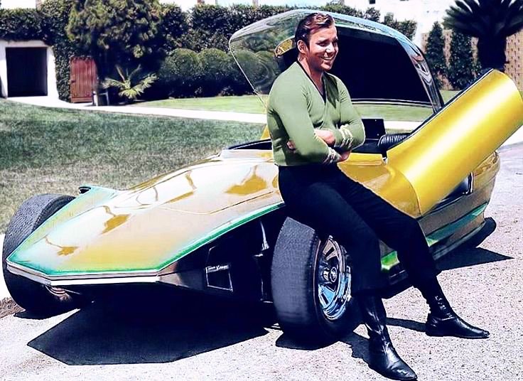 43 Likes, 2 Comments - Melissa (@meliscentsvintage) on Instagram: “William Shatner poses here with now legendary car “The Reactor”, customized by Gene Winfield. It…”