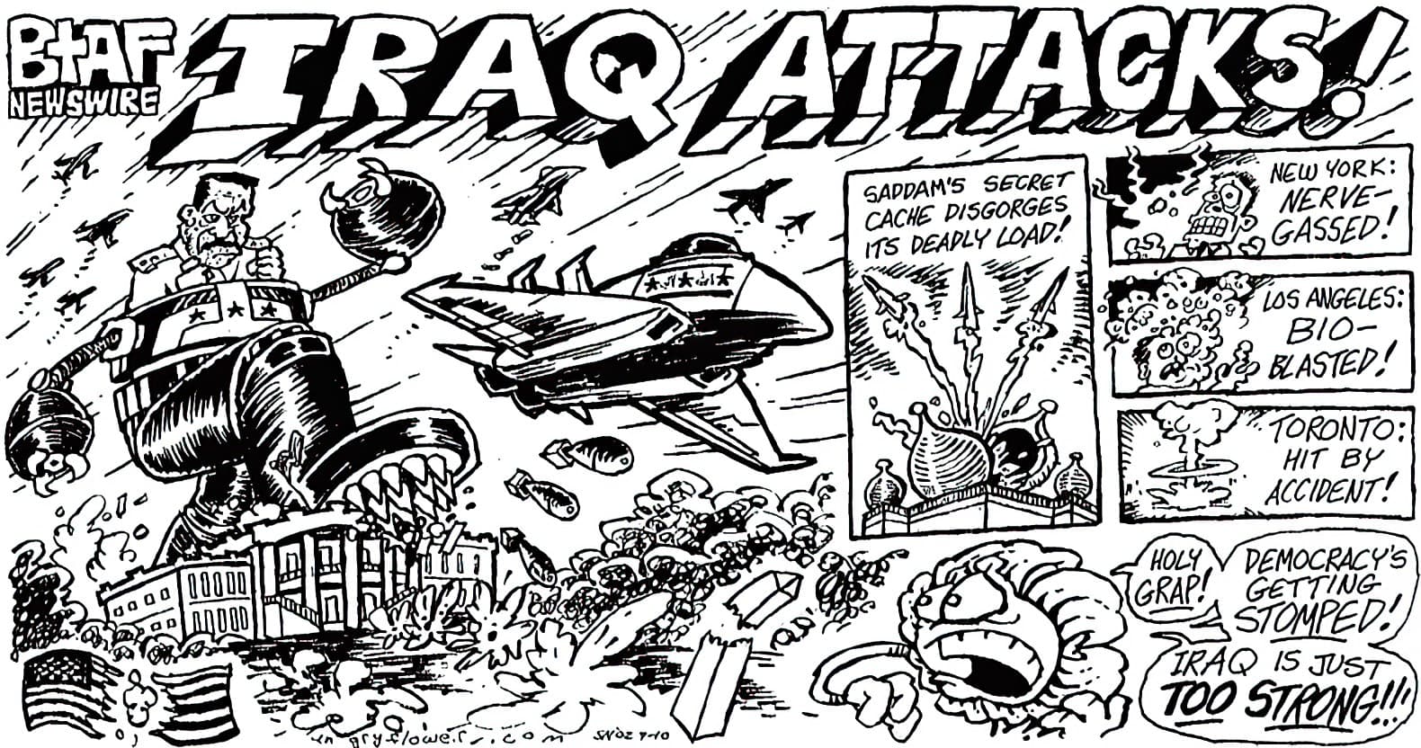 Angry Flower Iraq Attacks